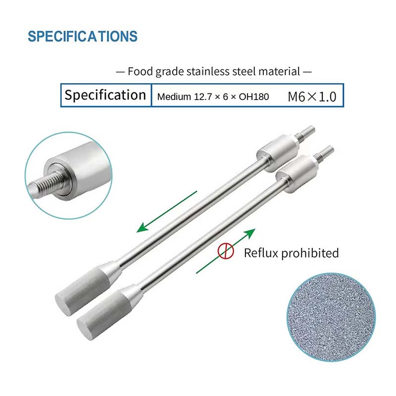Accessories for making hydrogen water, food grade material, 316 stainless steel hydrogen dissolution rod for making water h2