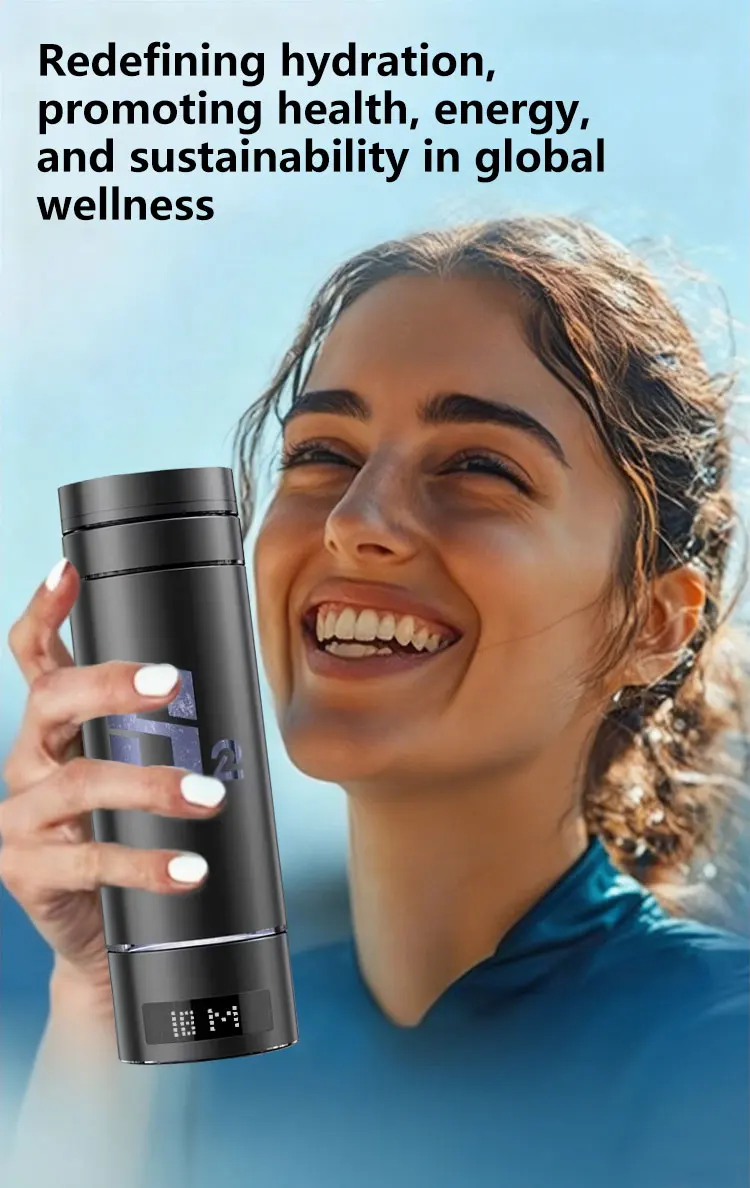 Wholesale SPE PEM Hydrogen Water Generator Hydrogen Water Maker Ionizer 9000ppb Hydrogen Water Bottle Generator with Inhaler