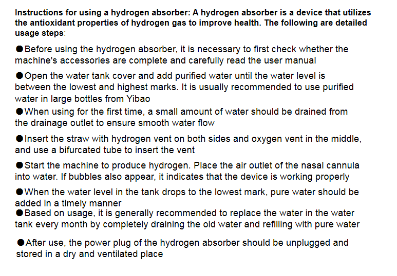 Intelligenter Heimgebrauch-Wasserstoffgenerator mit Direktabsaugung, Einfach zu Bedienen, mit Nasensaugrohr, 900-1800ml/min