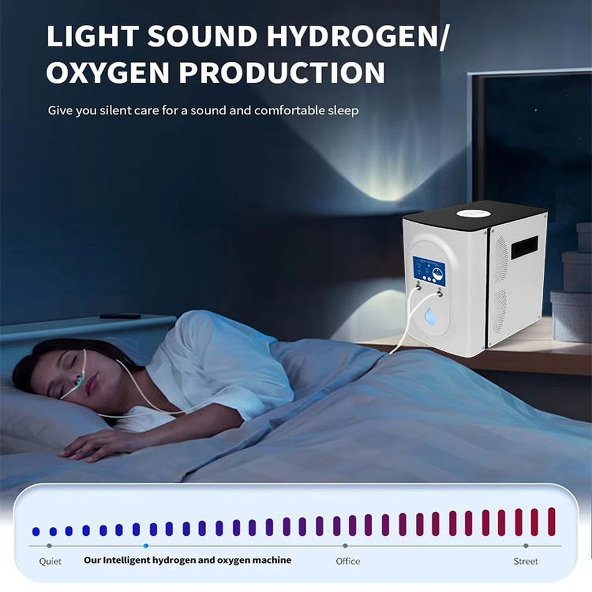 Molecular Hydrogen Generator 1200ML 1500ML 1800ML Hydrogen Gas Inhalation Machine H2 Absorption Device Household Care With Hydrogenated Water