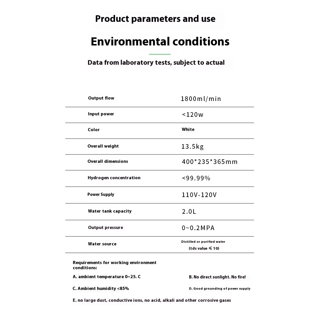 Hydrogen Inhalation Therapy Machine 900ML1800ML Hydrogen Water Generator O2 HHO Double Outlet H2 Inhaler with Nasal Cannula