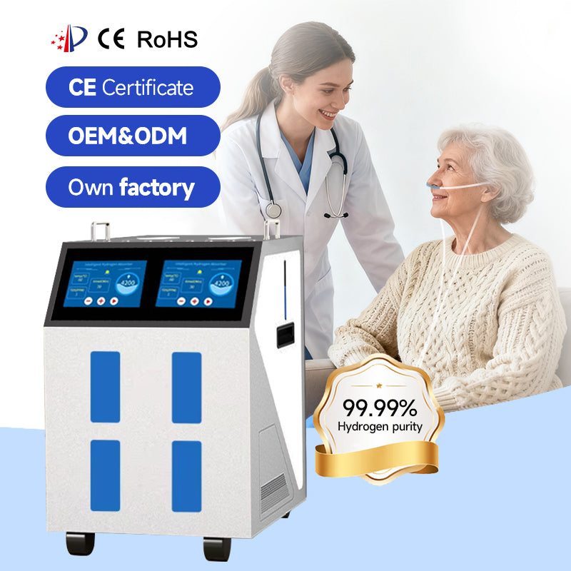 Home Wellness Hydrogen Inhaler Machine Mutil Person CE Certified Portable 6000ML High Flow Rate Hydrogen Brown Gas Machine