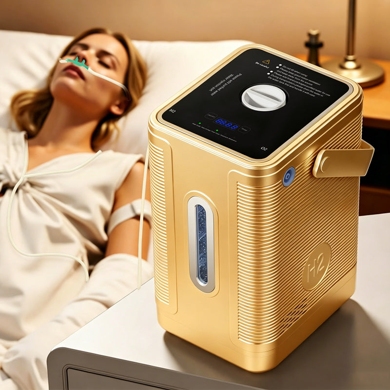 H2 Gas Inhaler Water Therapy Home Wellness Hydrogen Generator with 99.99% Purity PEM Membrane Hydrogen Inhalation Machine