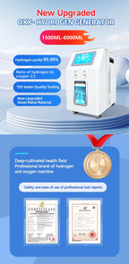 Home Clinic Hydrotherapy Machine Hydrogen Water Generator 3000ML 6000ML Browns Gas Inhalation Machine for Breathing 3 sold