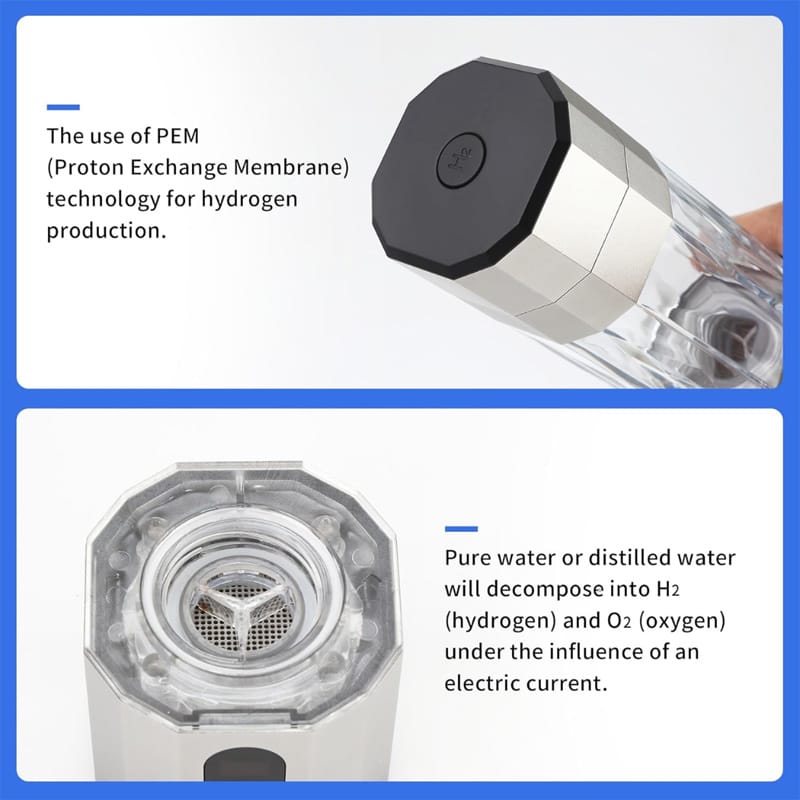Bulk Sale Hydrogen Water Bottle SPE PEM Tech 5000PPB 8000PPB High Concentration Hydrogen Water Ionizer Generator Machine CE