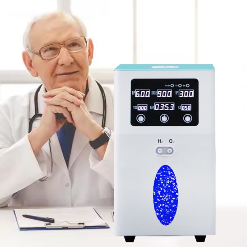 PEM HHO Therapy 900ml/1500ml/3000ml/Min Molecular Oxygen and Hydrogen Machine Inhaler H2 Generator Hydrogen Inhalation Machine