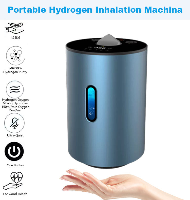 Factory supply Hydrogen Generator H2 Inhalation Machine 225ml/min High Purity SPE/PEM portable Hydrogen water ionizer Generator