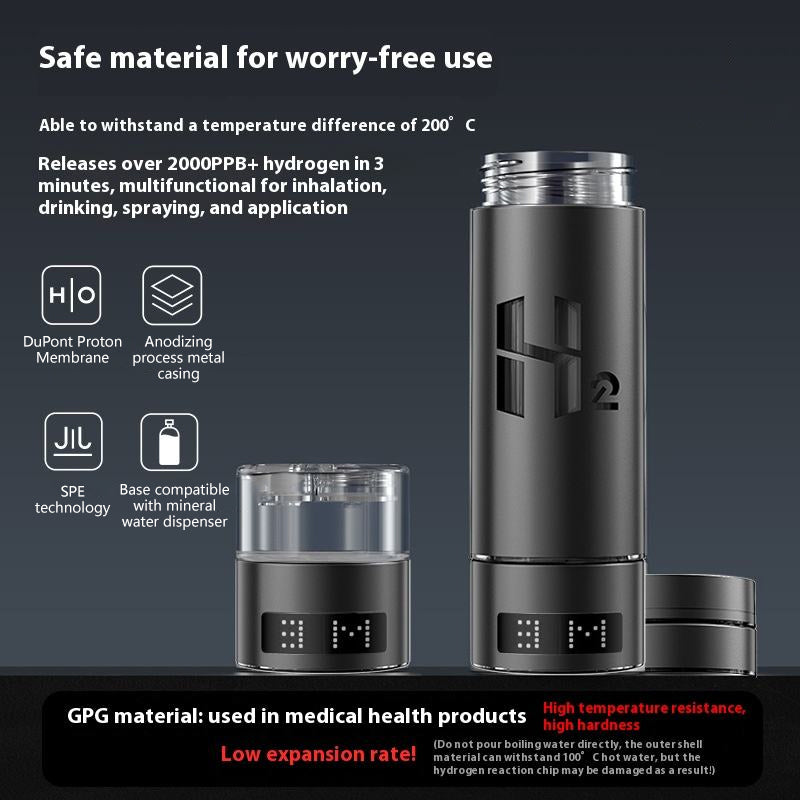 Wholesale SPE PEM Hydrogen Water Generator Hydrogen Water Maker Ionizer 9000ppb Hydrogen Water Bottle Generator with Inhaler