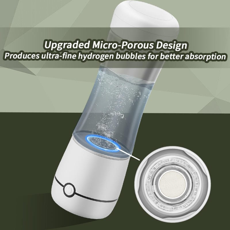 SPE PEM Hydrogen Water Bottle Generator 3000ppb High Purity H2 Maker Portable Ionizer Rechargeable Car Household Outdoor