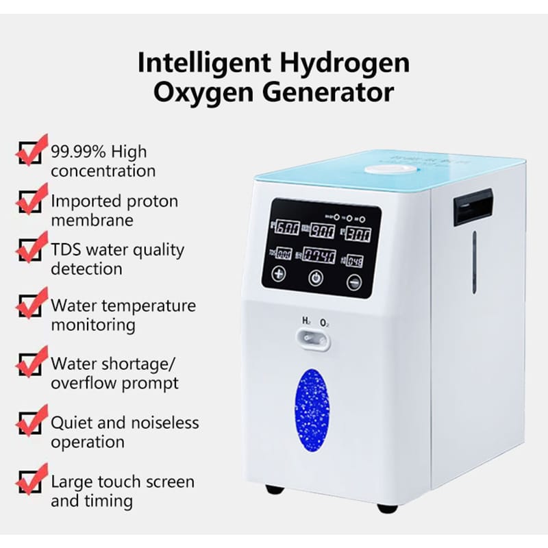 PEM HHO Therapy 900ml/1500ml/3000ml/Min Molecular Oxygen and Hydrogen Machine Inhaler H2 Generator Hydrogen Inhalation Machine