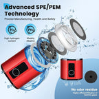 6000PPB Hydrogen Water Generator Bottle High Purity SPE PEM Dual Chamber Maker lonizer Cup H2 Inhalation device Time Display