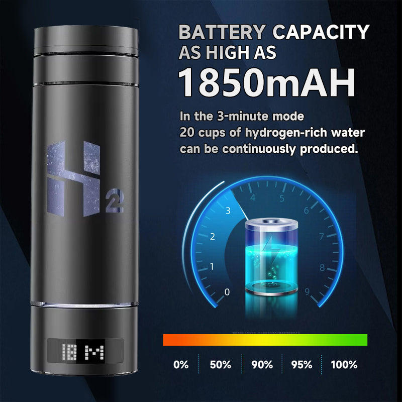 Wholesale SPE PEM Hydrogen Water Generator Hydrogen Water Maker Ionizer 9000ppb Hydrogen Water Bottle Generator with Inhaler