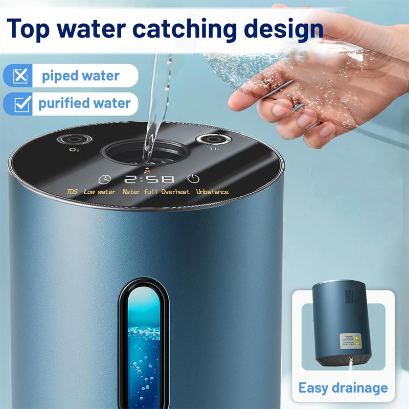 Factory supply Hydrogen Generator H2 Inhalation Machine 225ml/min High Purity SPE/PEM portable Hydrogen water ionizer Generator