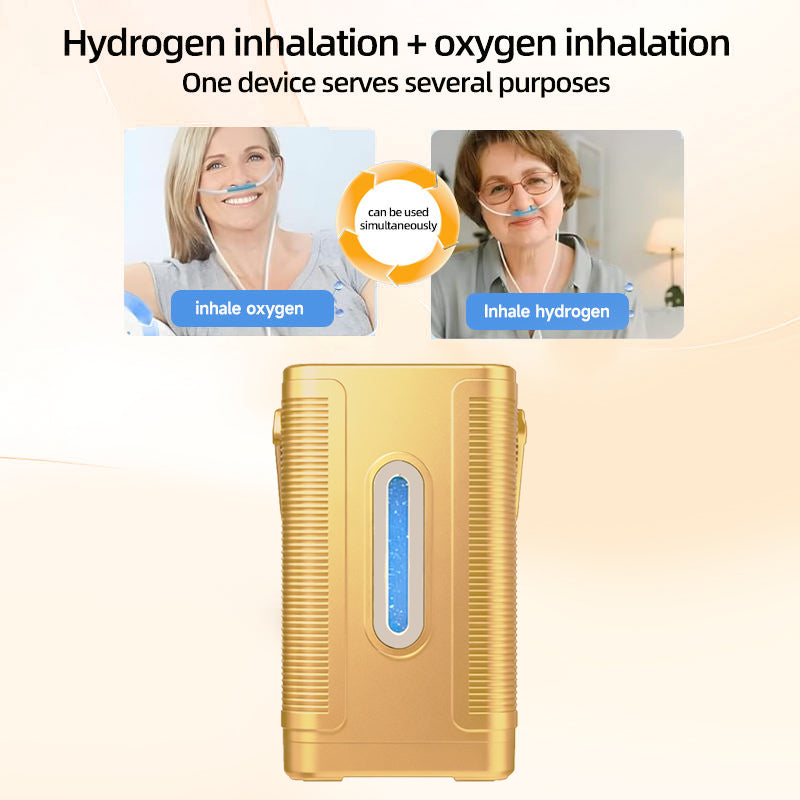 H2 Gas Inhaler Water Therapy Home Wellness Hydrogen Generator with 99.99% Purity PEM Membrane Hydrogen Inhalation Machine