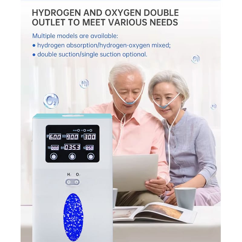 PEM HHO Therapy 900ml/1500ml/3000ml/Min Molecular Oxygen and Hydrogen Machine Inhaler H2 Generator Hydrogen Inhalation Machine