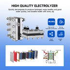 Home Wellness Hydrogen Inhaler Machine Mutil Person CE Certified Portable 6000ML High Flow Rate Hydrogen Brown Gas Machine