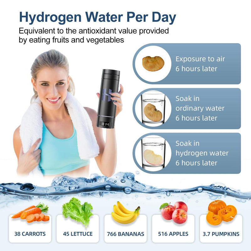 Wholesale SPE PEM Hydrogen Water Generator Hydrogen Water Maker Ionizer 9000ppb Hydrogen Water Bottle Generator with Inhaler