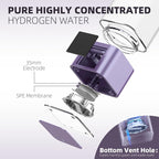 Molecular Hydrogen Water Maker Best Seller 9000ppb Hydrogen Water Cup Electric Usb Hydrogen Rich Water Generator Bottle 350ml
