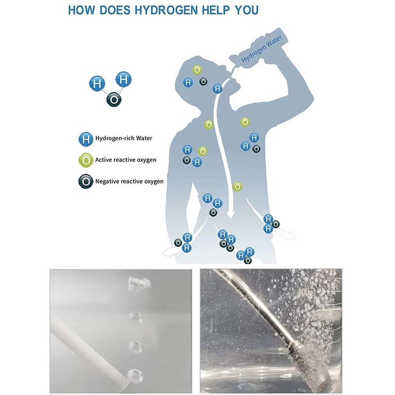 Accessories for making hydrogen water, food grade material, 316 stainless steel hydrogen dissolution rod for making water h2