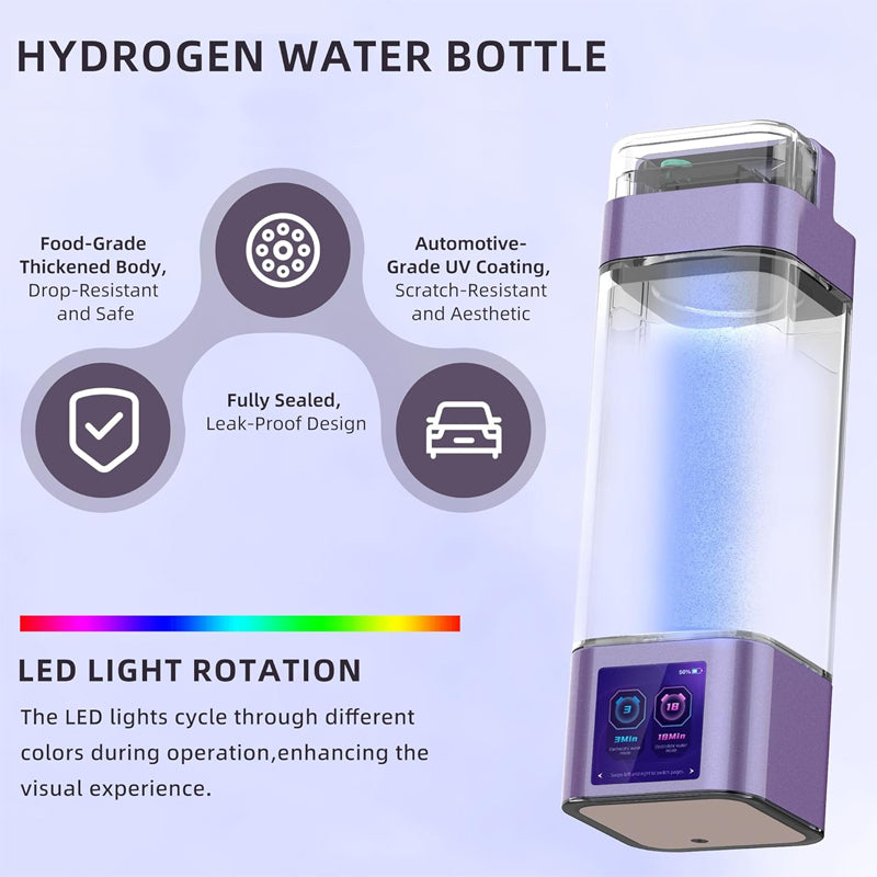 Molecular Hydrogen Water Maker Best Seller 9000ppb Hydrogen Water Cup Electric Usb Hydrogen Rich Water Generator Bottle 350ml