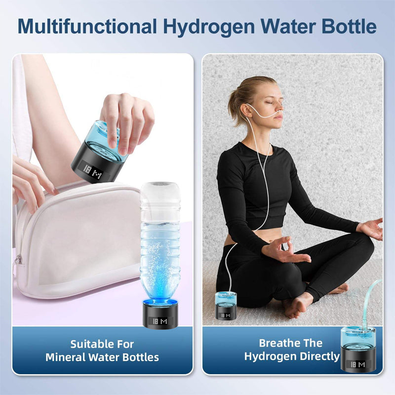 Wholesale SPE PEM Hydrogen Water Generator Hydrogen Water Maker Ionizer 9000ppb Hydrogen Water Bottle Generator with Inhaler