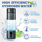 6000PPB Hydrogen Water Generator Bottle High Purity SPE PEM Dual Chamber Maker lonizer Cup H2 Inhalation device Time Display