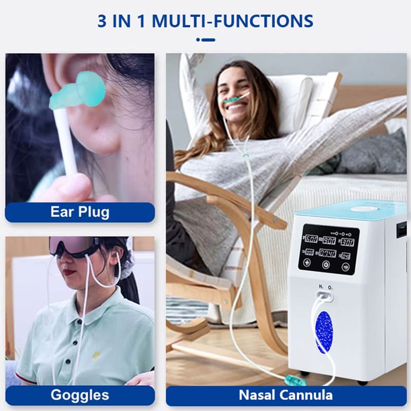 PEM HHO Therapy 900ml/1500ml/3000ml/Min Molecular Oxygen and Hydrogen Machine Inhaler H2 Generator Hydrogen Inhalation Machine