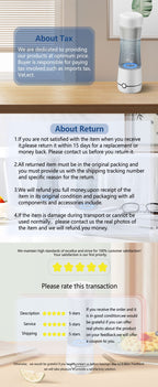 SPE PEM Hydrogen Water Bottle Generator 3000ppb High Purity H2 Maker Portable Ionizer Rechargeable Car Household Outdoor