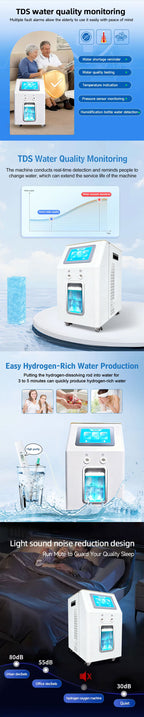 Home Clinic Hydrotherapy Machine Hydrogen Water Generator 3000ML 6000ML Browns Gas Inhalation Machine for Breathing 3 sold