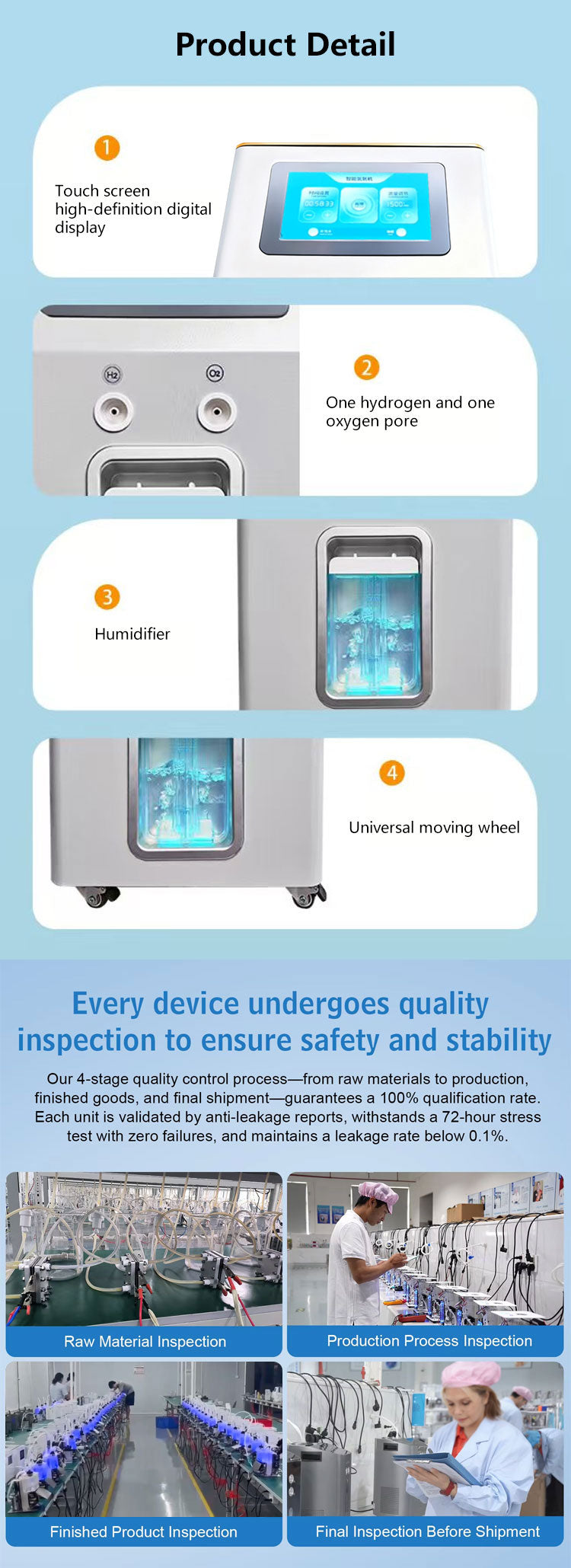 Home Clinic Hydrotherapy Machine Hydrogen Water Generator 3000ML 6000ML Browns Gas Inhalation Machine for Breathing 3 sold