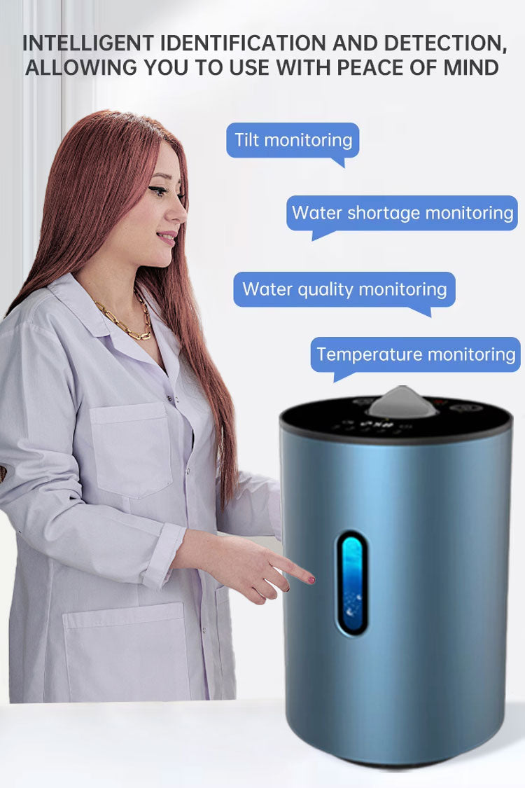 Factory supply Hydrogen Generator H2 Inhalation Machine 225ml/min High Purity SPE/PEM portable Hydrogen water ionizer Generator