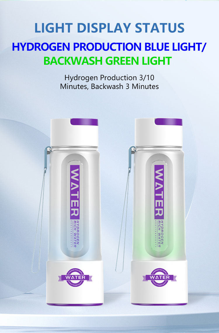 Hydrogen Rich Water Generator Bottle Spe Pem Dual Chamber Maker Ionizer Make High Concentration Hydrogen H2 Inhalation Device