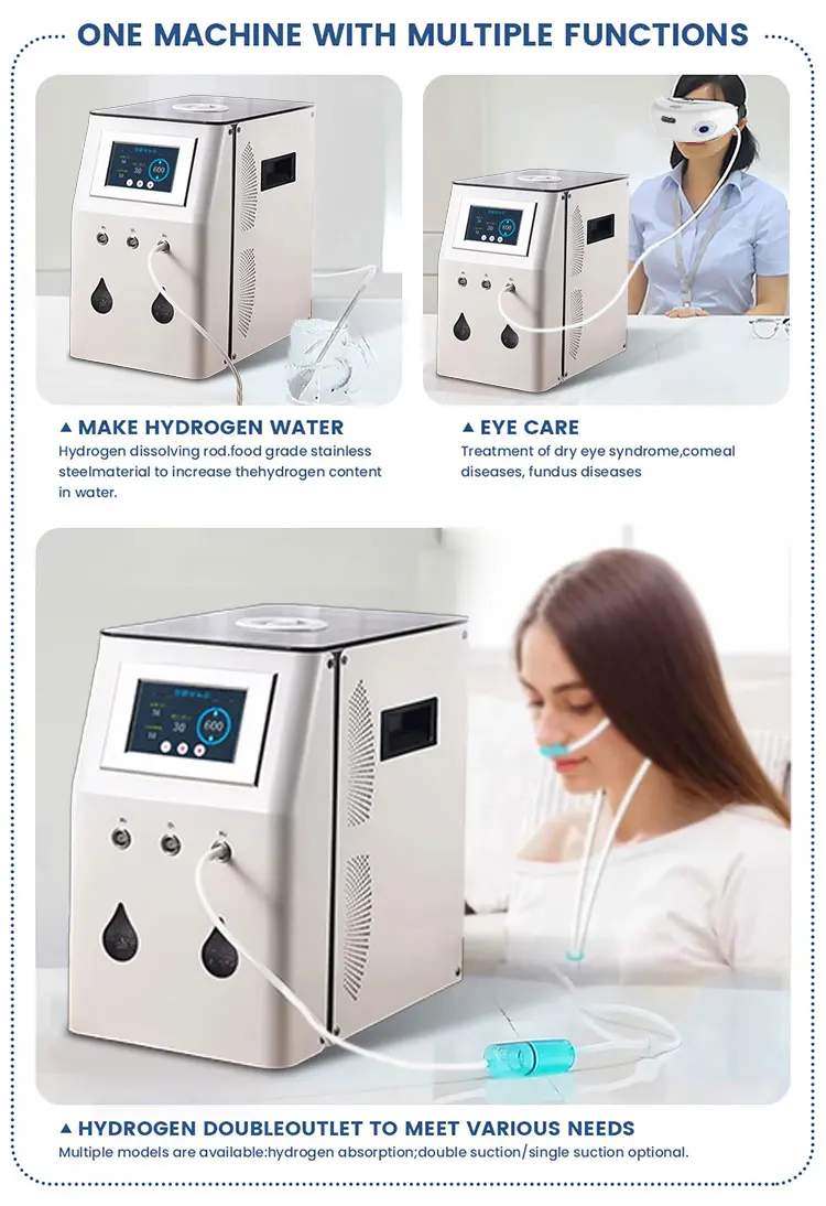 Intelligenter Heimgebrauch-Wasserstoffgenerator mit Direktabsaugung, Einfach zu Bedienen, mit Nasensaugrohr, 900-1800ml/min
