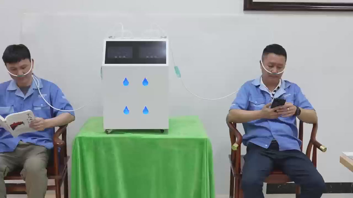 Home Wellness Hydrogen Inhaler Machine Mutil Person CE Certified Portable 6000ML High Flow Rate Hydrogen Brown Gas Machine